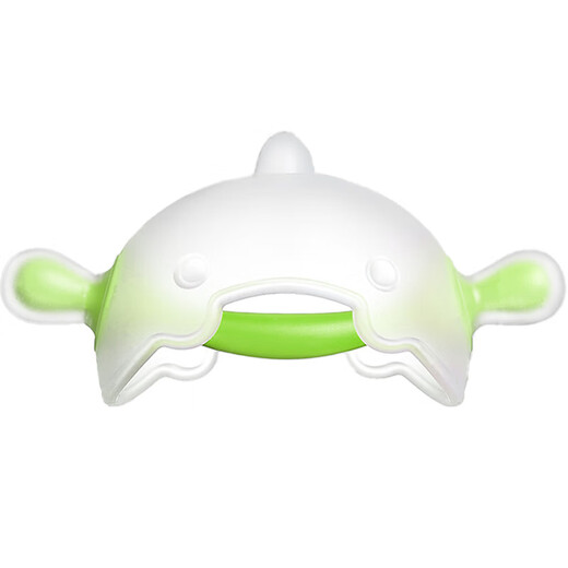 Teething stick for infants aged 3 months and 6 months can be boiled and sterilized by high temperature. Soothing teether green.