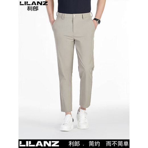Lilang Herren-Kumpelhose 2025 Sommer Dünner Stretch Slim Small Foot 9 geschnitten