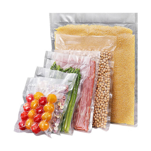 Vacuum bag food grade special packaging sealing bag compression bag plastic sealing bag household textured sealing bag fresh-keeping bag 28*35cm*19 silk 100 pieces
