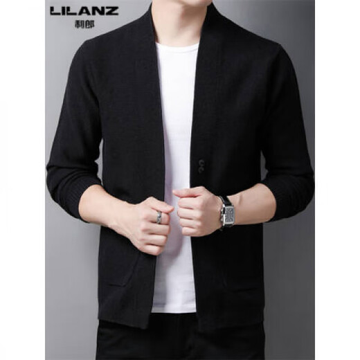 Lilang Herrenpullover Strickjacke Korean Style Casual Strickjacke Herren Herbst und Winter Schal Herrenpullover, Kamelfarbe M 16590-120jin [Jin gleich 0,5 kg]