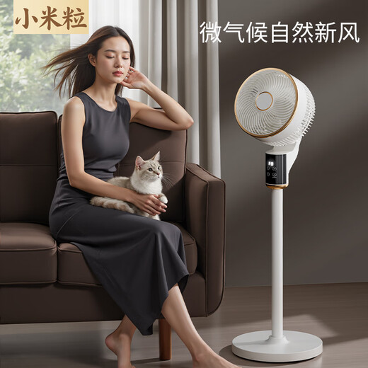 Xiaomi Intelligent Voice Air Circulation Fan Household Electric Fan Floor-standing Living Room Desktop Vertical Ultra-Quiet Bedroom Small Fan Air Conditioning Fan DC Frequency Converter Level 1 Energy Efficiency and Power Saving Heightened Voice Remote Control Flagship Model - 8D Stereo Shaking Head - DC Converter Motor