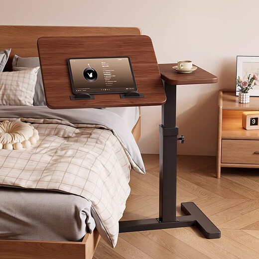 Yulin Computer Desk Lifting Side Table Bed Table Study Table Desk Movable Small Table YLZ12 Lifting Bedside Table - Desktop Reversible