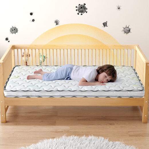 Children's mattress removable, washable and foldable natural 3E coconut palm ultra-thick spine baby mattress splicing pad, universal for all seasons, 9 cm thickened, removable and washable + 180*70