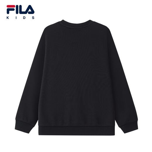 FILA【抗菌】斐乐儿童童装上衣2025年秋季新款男女童舒适套头卫衣 传奇蓝-NV 140