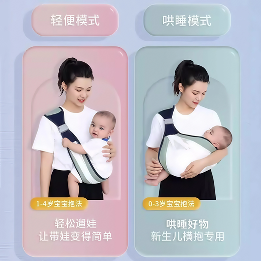 Pengyi Holding Baby Liberating Hands Baby Strap Front Holding Neatborn Baby Wurge Sabures al aire libre Mochila transpirable [actualizado Summer Breathable Style] Light Lotus Green