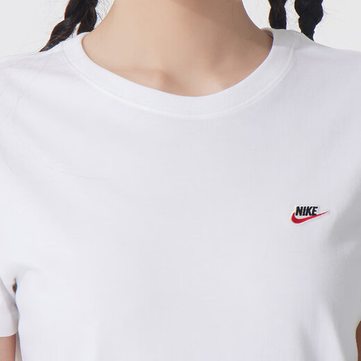 耐克（NIKE）女装运动套装25夏新款舒适透气简约短袖T恤宽松五分裤短裤两件套 休闲T恤+宽松五分裤 M