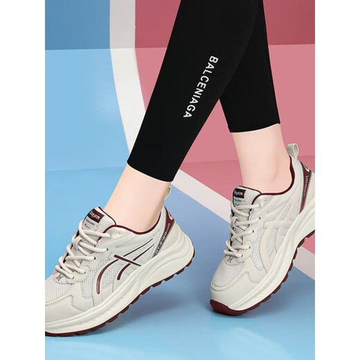 Sustyle Luxury High-End-Marke High-End 2025 Sommer Echtes Lederfuß-Flow-Schlupfe Little Dad Schuhe Frauen Neue dicke Gelegenheitsschuhe für Frauen JST 7036 Mika Double Net 36