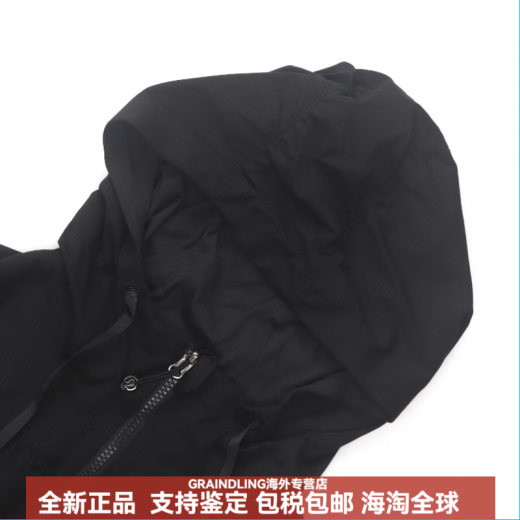 
LULULEMON Solid Color Zipper Hooded Jacket Women's Casual Sports Top Black/BLK One Size 4