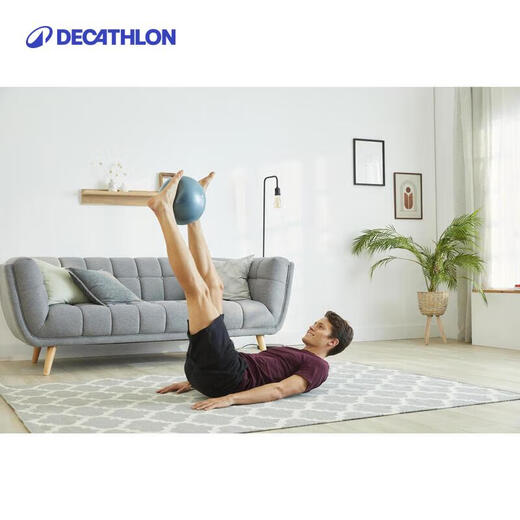 DECATHLON yoga ball fitness Pilates ball explosion-proof warm-up blue [23 years new]-4527518