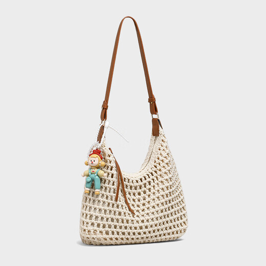Bolsa de Viney Bolsa para mujeres Beach Bolsa tejida que viaja con un solo hombro Crossbody Beach Bag Cumpleaños de San Valentín chino para novia