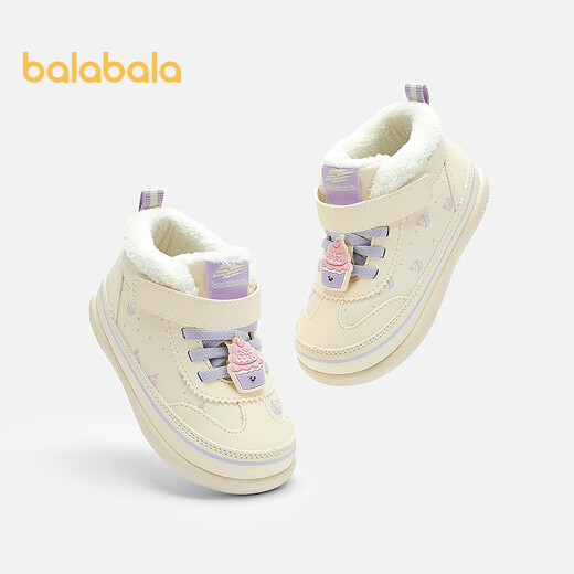 Balabala children's shoes toddler shoes baby shoes men's and women's shoes sneakers 2025 autumn and winter new children's shoes plus velvet 209425144208