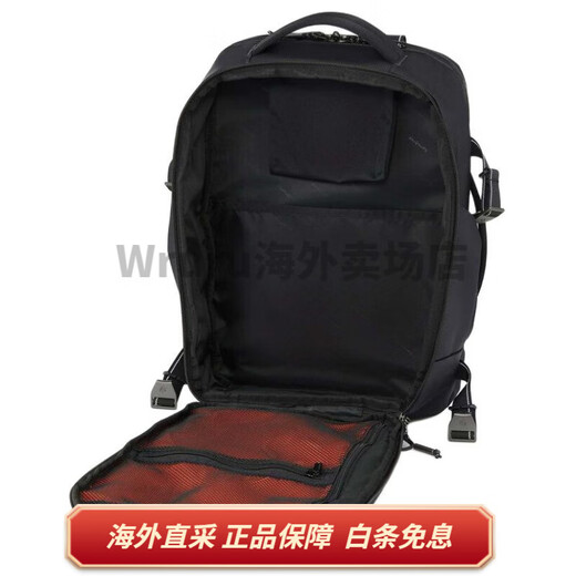 新秀丽（Samsonite）Urbanix 品牌徽标 聚酯纤维 双肩包 中号 男女同款情侣款 黑色 基础装(包)