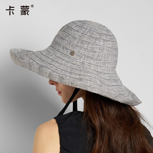 Kenmont chapeau de soleil femmes femmes de protection solaire chapeau femme face face à un grand rainure UV Soleil 6210 perle blanc unique (56-58 cm)