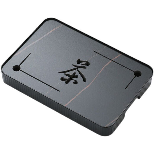 Plate de thé Pupan pour la maison Utilisation de luxe léger Petit drainage et stockage d'eau Table à thé Kung Fu Set Rock Slab Simple Dry Brewing Table Table Merce personnalisé blanc Cold Jade Embedded 3524