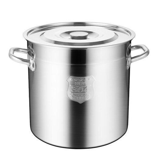 Golden Key 304 stainless steel soup bucket 35cm commercial kitchenware thickened stew pot rice bucket brine bucket GK-TT3535T