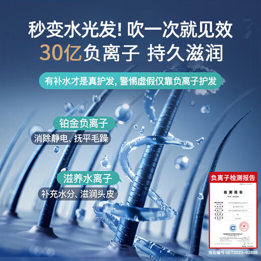 Xiaomi Mijia Intelligent Supply Chain Same style bladeless high-speed hair dryer for home use, silent, high-power, non-damaging, constant temperature hair dryer, quick-drying, rose red - single air nozzle | 4.5 billion negative ions