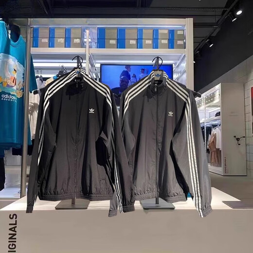 Adidas Clover Women's Three-Stripe Sports and Casual Long Sleeve Stand-Link Jacket IV9338IV9339 Official Flagship IV9339 XS