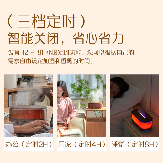 Seguo's new aromatherapy machine humidifier atmosphere night light home desktop small spray humidifier essential oil diffuser light sound operation creative and practical Christmas birthday gifts for men and women H27 aromatherapy machine can write greeting cards + high-spirited gift bags