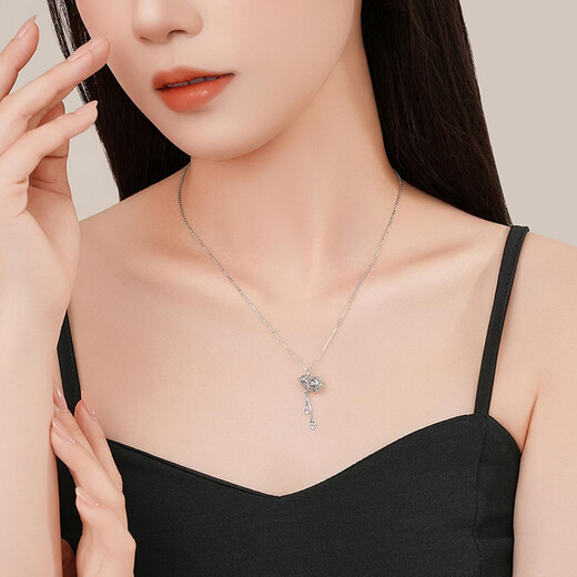 Chao Acer PT950 Platinum Necklace Gourd Coin Girls Birthday Gift Price Platinum XQP40000383 About 3.85g