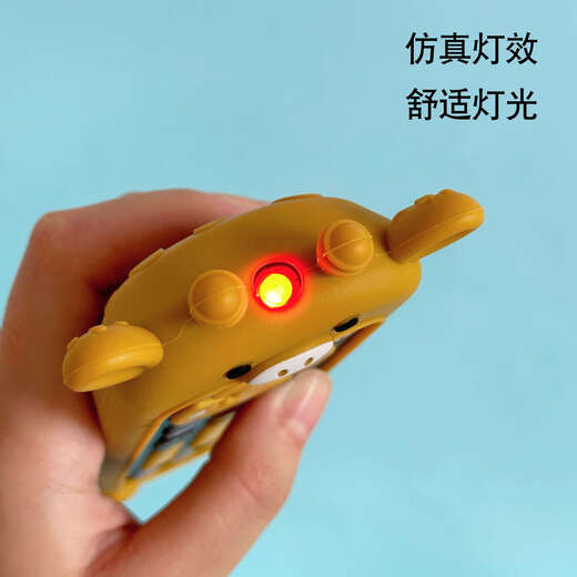 婴幼儿电视仿真遥控器儿童带音乐英文学习遥控器早教益智认知玩具 [猫咪矽胶套]遥控器