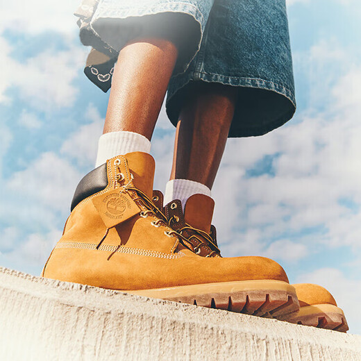 添柏岚（Timberland）踢不烂男鞋户外防水抓地牢固舒适耐穿大黄靴10061 小麦色 7.5