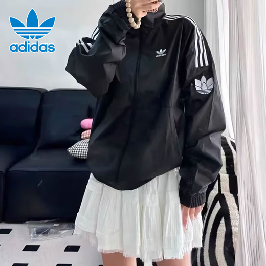 Adidas clover matice Männer und Frauen Sommerstehende Kragen Strickjacke gewebt windproofes Freizeitkleidung Herren Sportjacke JL8396/ xs