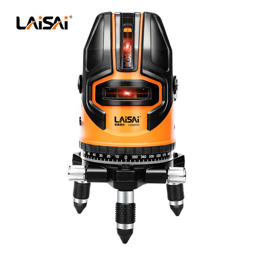 Laise laser infrared level high-precision strong light thin line 12 line green light blue light automatic wall-mounted LSG686SPD green light five-wire double electric
