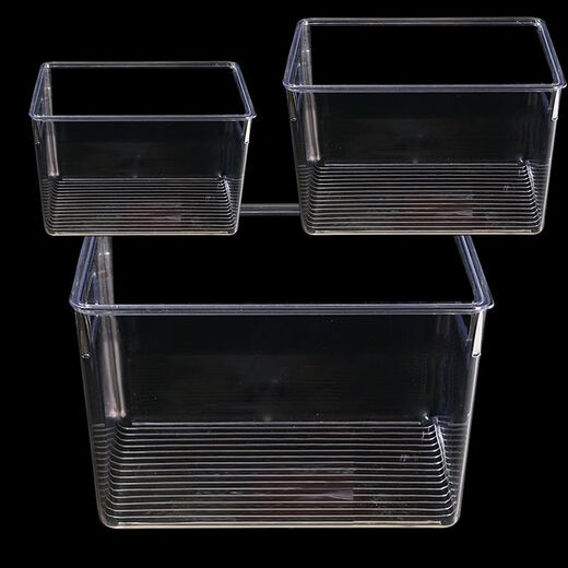 
Pupan transparent book storage box storage box book storage box basket book shelf snack toys clothes cosmetics miscellaneous items 4877. Side U transparent basket - medium length PET high transparent as shown