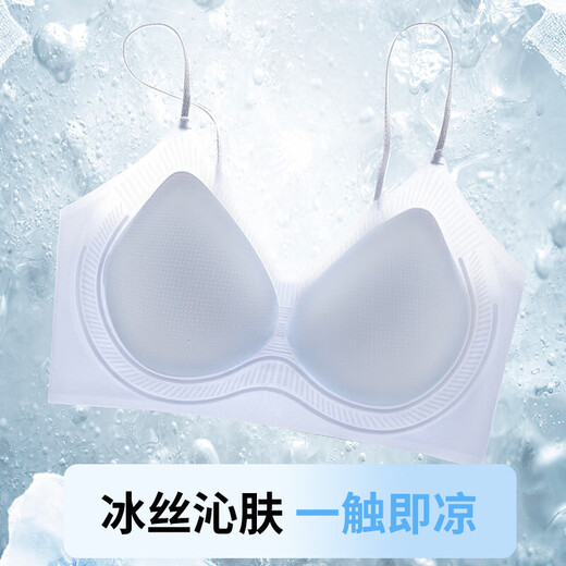 
[Same model in brand] Fragrant thin shoulder straps without marks for women underwear for women in summer ultra-thin and cool feeling gathering camellia pink skin M (34/75AB)