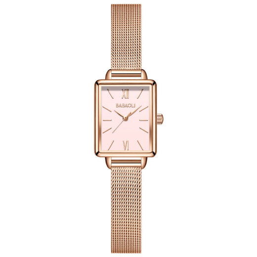 Burberry birthday gift for girls, women's thoughtful, high-end and practical gift for girlfriend, wife, best friend, niche exquisite wedding anniversary, cherry blossom pink - mesh belt (necklace + bracelet + gift box)