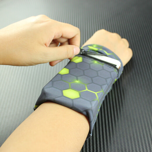 Zhizhou wrist mobile phone bag is comfortable and breathable arm wrist bag running arm bag sports mobile phone arm sleeve for men and women K03 weight 80 to 130 Jin Jin is equal to 0.5 kg. S size is recommended