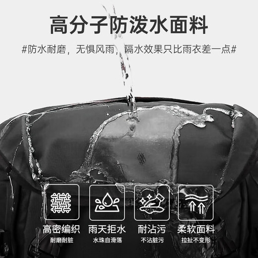 Landcase Rucksack Rucksack Männer große Kapazität Reisetasche Multifunktional Bergstasche Outdoor Sporttasche Frauen 8051 Schwarz klein