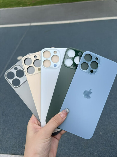 Shantou Lincun is suitable for Apple 13pm/13pro mobile phone back cover glass 13promax rear screen case large hole back cover glass blue original quality with tool glue Apple 13promax