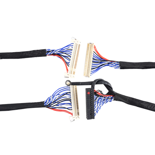 Zejie FIX-30PIN LCD LVDS dual 8-screen cable with buckle and ground wire 25/30/40/50/60/100/150 FIX-30PIN without card 250MM without Specifications