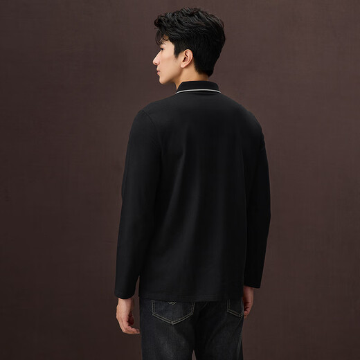 HLA Heilan long-sleeved POLO shirt men's 25 light business fashion lapel long-sleeved men's autumn