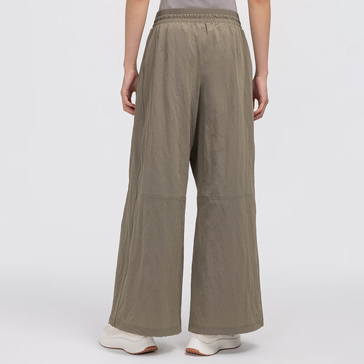 Lululemon 丨 Crinkle Nylon Frauen plissierte Nylon Lose Overalls LW5HUQA Deep Khaki S