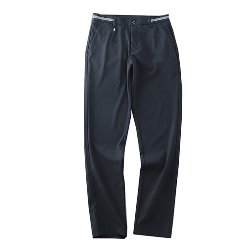 Orden de fábrica simplificada Fibra de bambú suave Fibra de primavera temprana NUEVO ALIMO DE MENORES Menores Casuales Biros delgados altos altos y altos pantalones negros 1049 Single Tamaño 30 (114-118Jin [Jin equivale a 0.5 kg])
