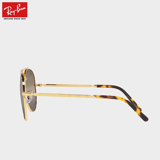 雷朋（RayBan）太阳镜经典飞行员款墨镜男女款眼镜开车司机镜0RB3625礼物 9196G5复古金镜框 尺寸58