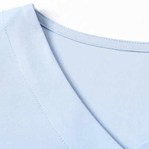 OLJ Light Luxury Brand T-Shirt für Frauen im Sommer 2025 Neue Schulter vorne Schulter Kurzschlärm Erfrischend unregelmäßiges Design und Fleischabdeckung Top Blue M.