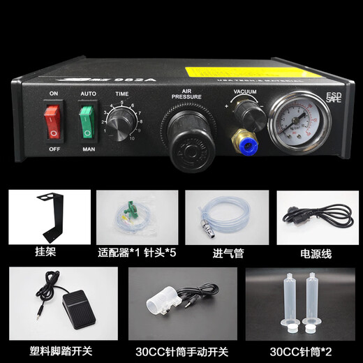 点胶机全自动983AB灌胶机半自动手动控制器UV数显涂胶注滴打胶机 BW-983(进口电磁阀+高配) 收藏加