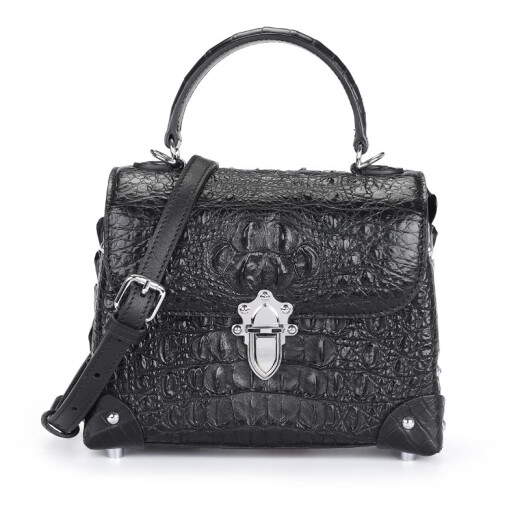 Anymic Official Authentic Bag Brand Luxury Women's Bag 2025 New Crocodile Leather Handbag Bags For Girlfriend Wife Dark Green [Embalaje de caja de regalo]
