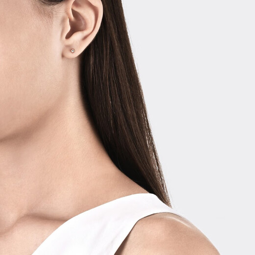 Chow Sang Sang (CHOW SANG SANG) platinum earrings Pt950 platinum ball earrings for men and women platinum earrings 04971E