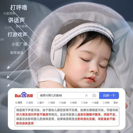 
Junbikang baby noise reduction earmuffs headphones soundproof children anti-firecracker aircraft pressure reduction full-inclusive ear strap dual mode pink two-in-one [head wear + strap] [noise reduction and sound insulation to protect baby's hearing]
