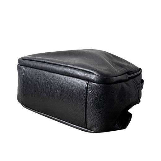 OULUNCHI Genuine Leather Computer Backpack Men's Business Backpack Large Capacity Business Travel 2025 New Men's Bag First Layer Cowhide School Bag Black 30*14*41CM