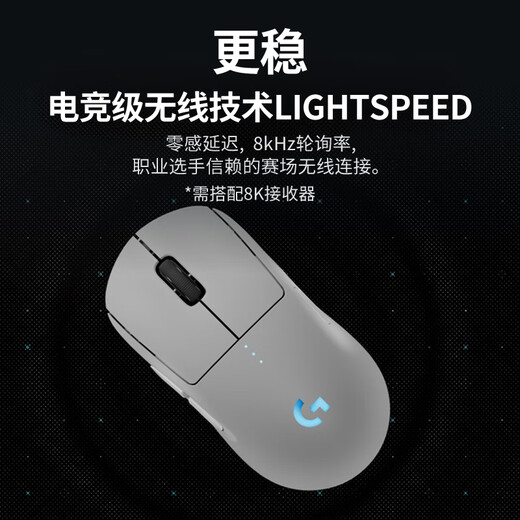 Logitech (G) GPW 4th generation Suzaku hunting version wireless gaming mouse 8K receiver Shit King fourth generation ergonomic lightweight e-sports RGB mechanical macro FPS fearless contract for boyfriend 8K receiver GPW 4th generation Suzaku hunting version black