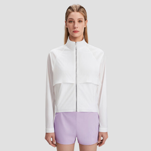 Descente WomenStudio-Serie leichte und atmungsaktive Hautmantel gewebtes Oberteil für Frauen wt-weiß s