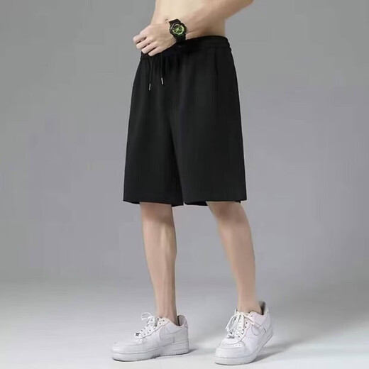 [Pantalones deportivos para hombres de secado rápido y sudoración] pantalones deportivos versátiles versátiles pantalones de playa de cosecha suelta versátil