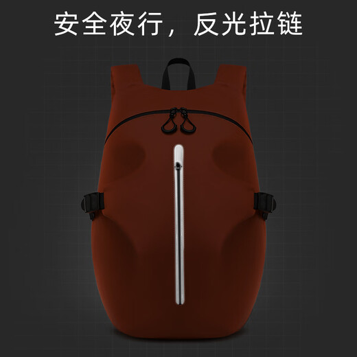 Albers motorcycle riding backpack helmet bag full-face helmet backpack water-repellent Xiaguang Orange-upgraded version enlarged