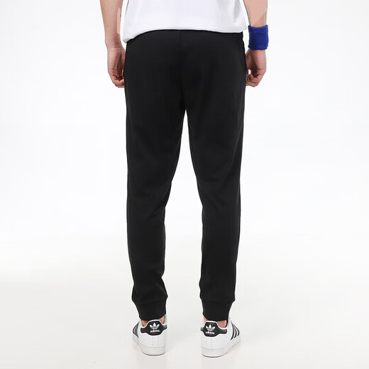 Adidas summer men's knitted trousers M SL SJ TC PT fashion simple comfortable breathable casual pants outdoor sports pants GK9226/black XS
