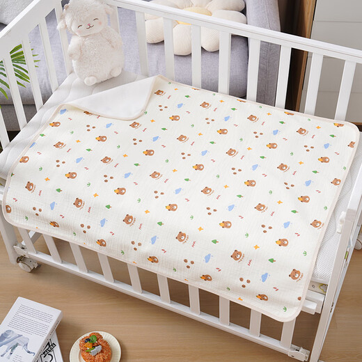 Baby changing pad washable pure cotton Class A waterproof and breathable baby urine-proof four-season mattress maternal menstrual pad Huazhuangtu 1 piece 70cm*90cm